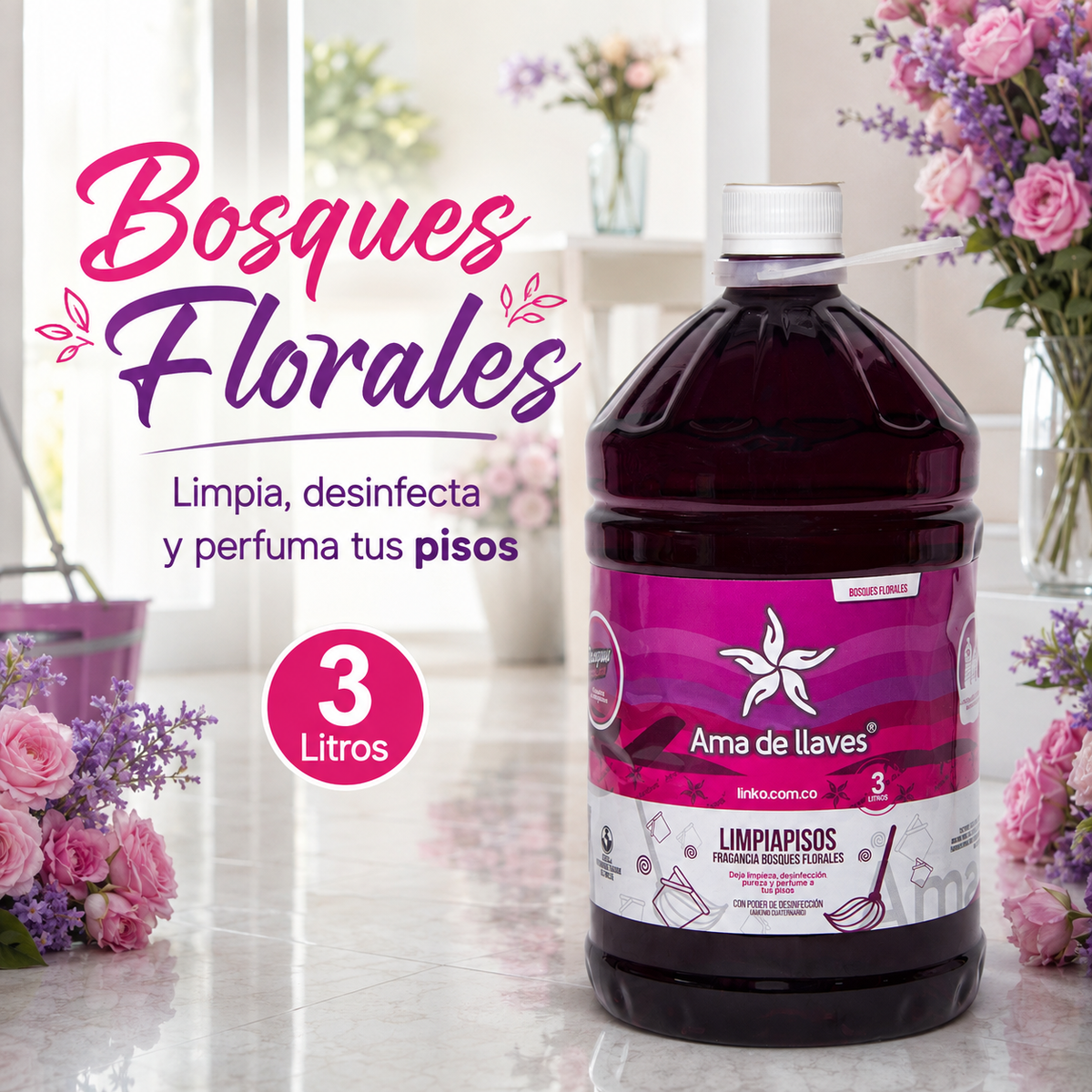 Limpiador Desinfectante aroma "Bosques Florales"